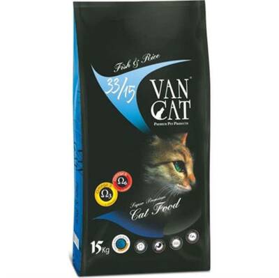 Vancat Somon Balıklı Pirinçli Yetişkin Kuru Kedi Maması 15 Kg - 1