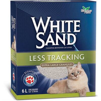 White Sand Less Tracking Cat Litter Hızlı Toplaklanan Kedi Kumu 6 Lt - 1