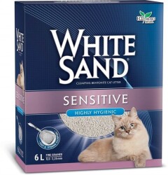 White Sand Sand Sensitive Plus Cat Litter Yapışmayan Kedi Kumu 6 Lt - 1
